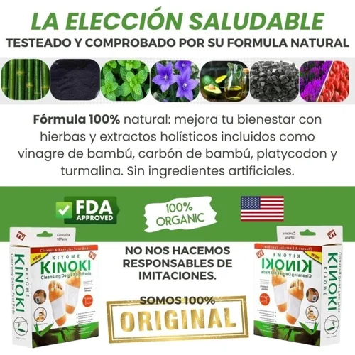 Kinoki Detox Parches Purificadores con Esencia de Oriente